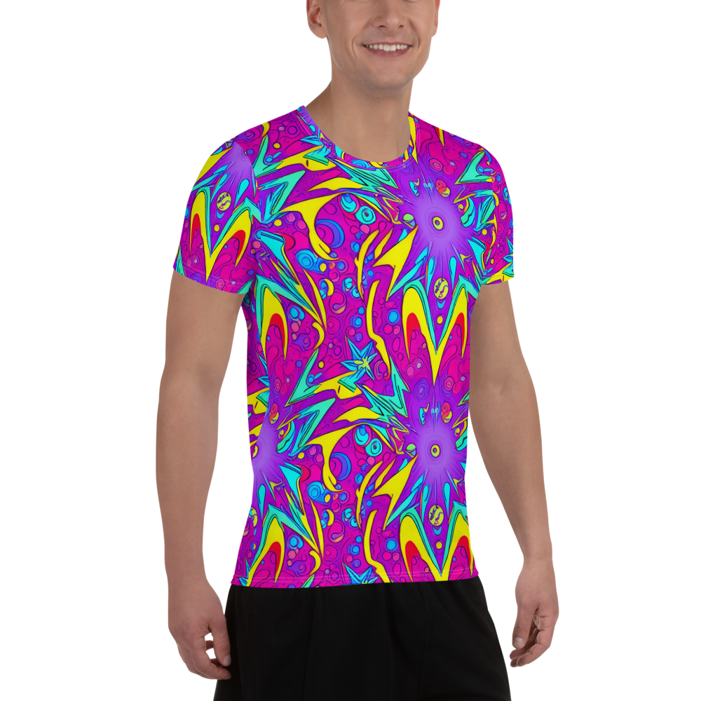 Men's Athletic T-Shirt - Nebula Radiance