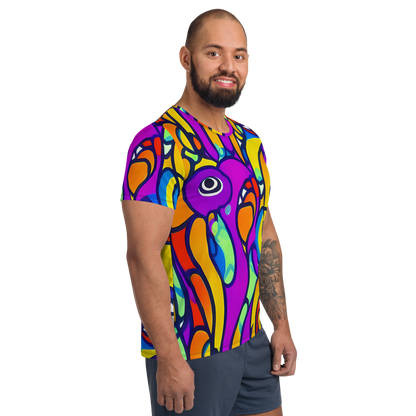 Men's Athletic T-Shirt - Kaleido Fish