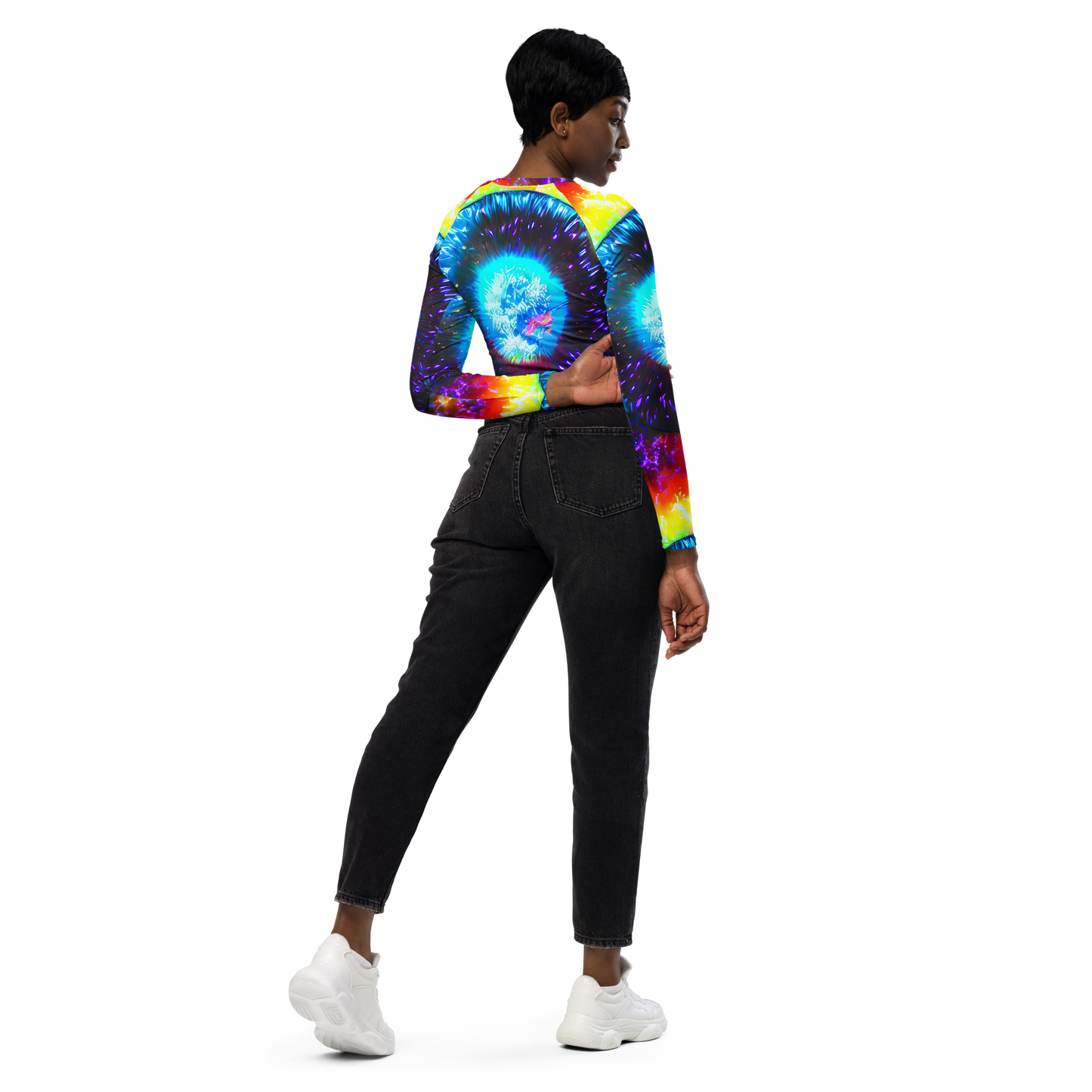 Long Sleeve Crop Top - Vriesian Vortex