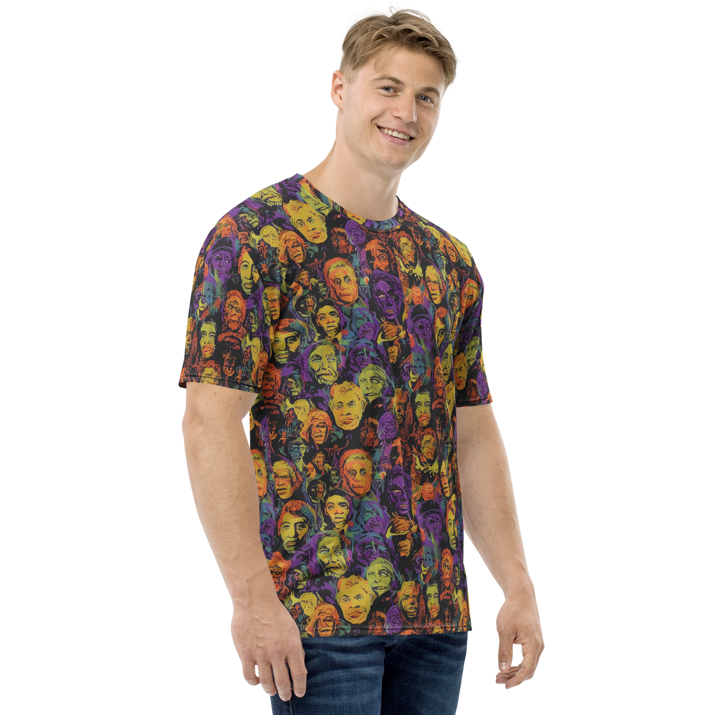 Men's Crew Neck T-Shirt - Kaleidoscopic Spirits