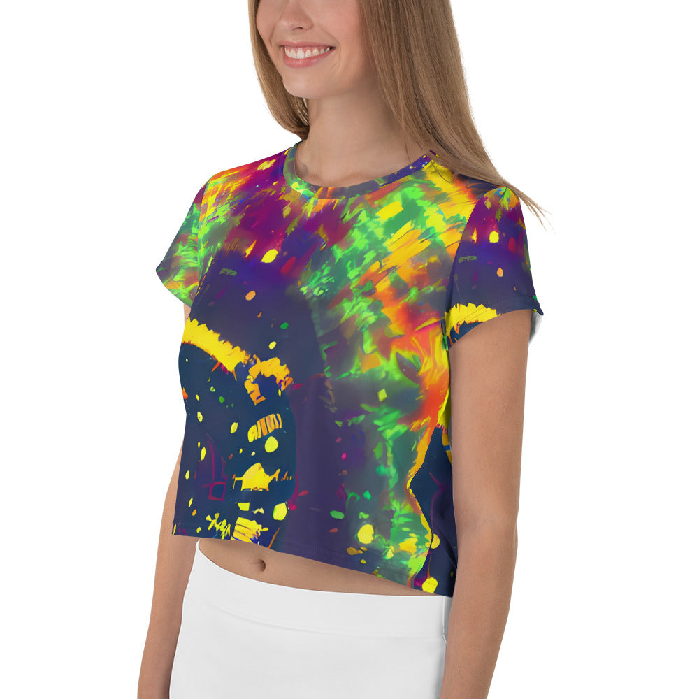 Women's Crop Tee - Hypercolor Oasis