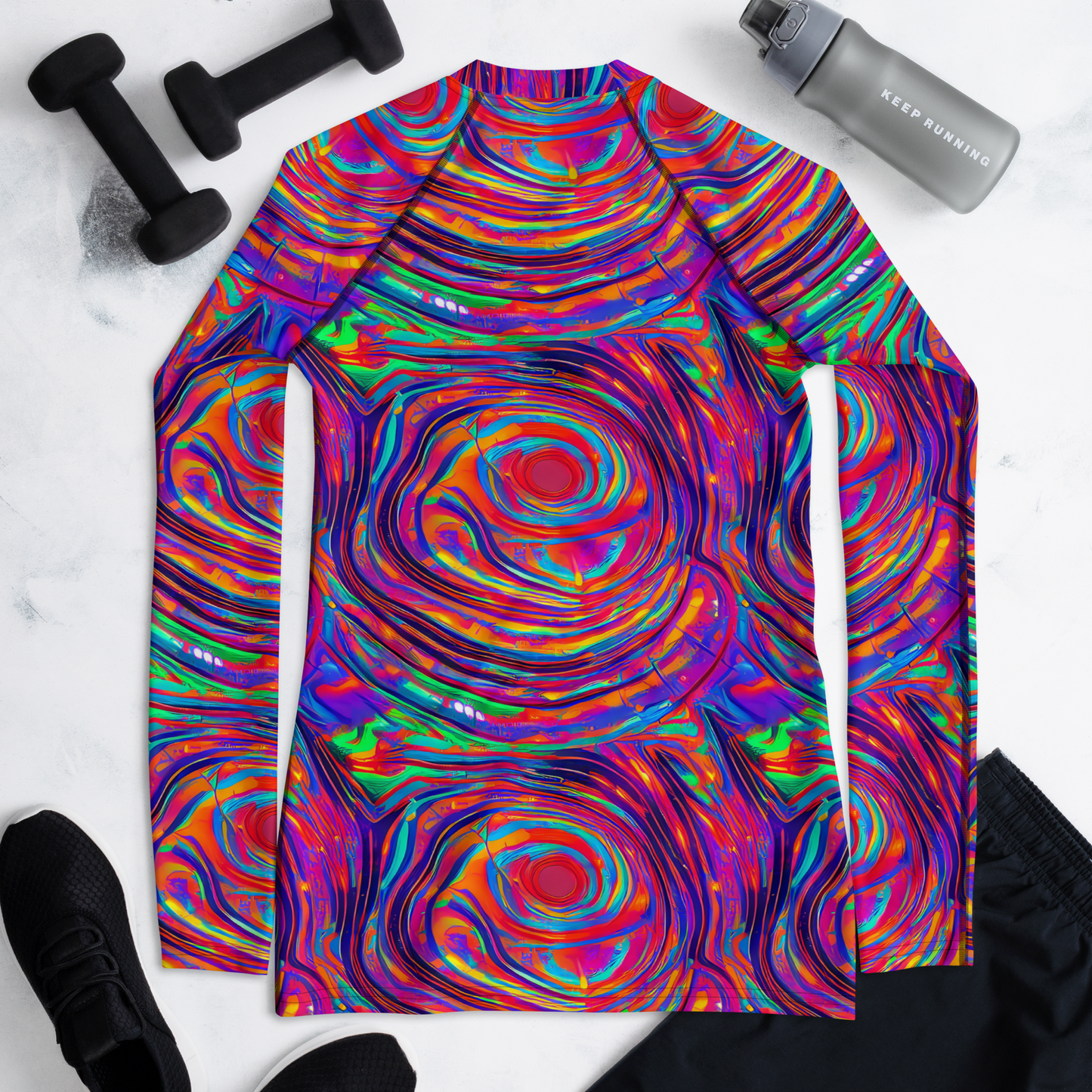 Women's Rash Guard - Quantum Spiral