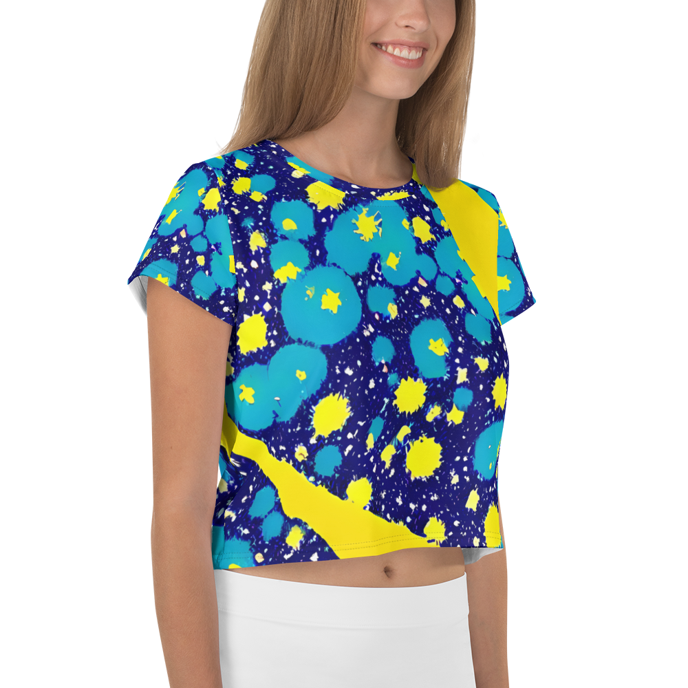 Women's Crop Tee - Starburst Splash