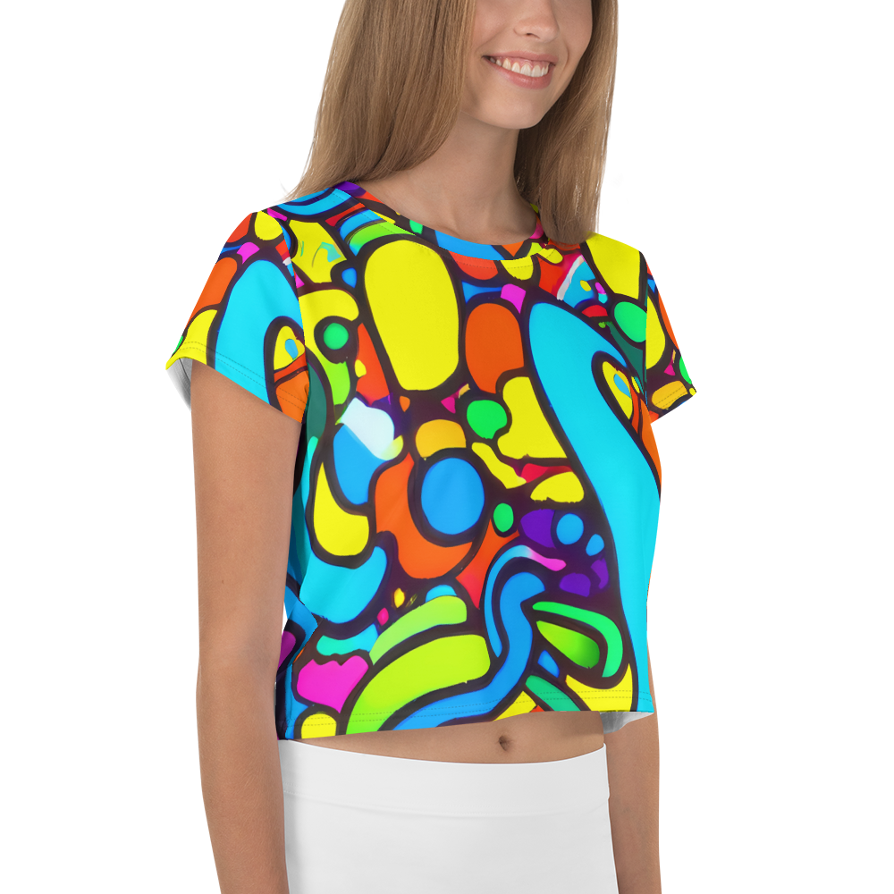 Women's Crop Tee - Chromadoodle Junction