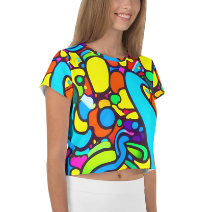 Women's Crop Tee - Chromadoodle Junction