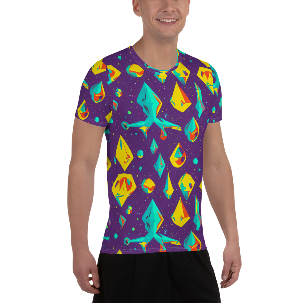 Men's Athletic T-Shirt - Cascading Prism