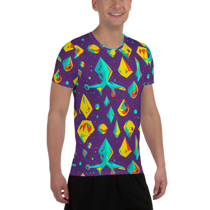 Men's Athletic T-Shirt - Cascading Prism