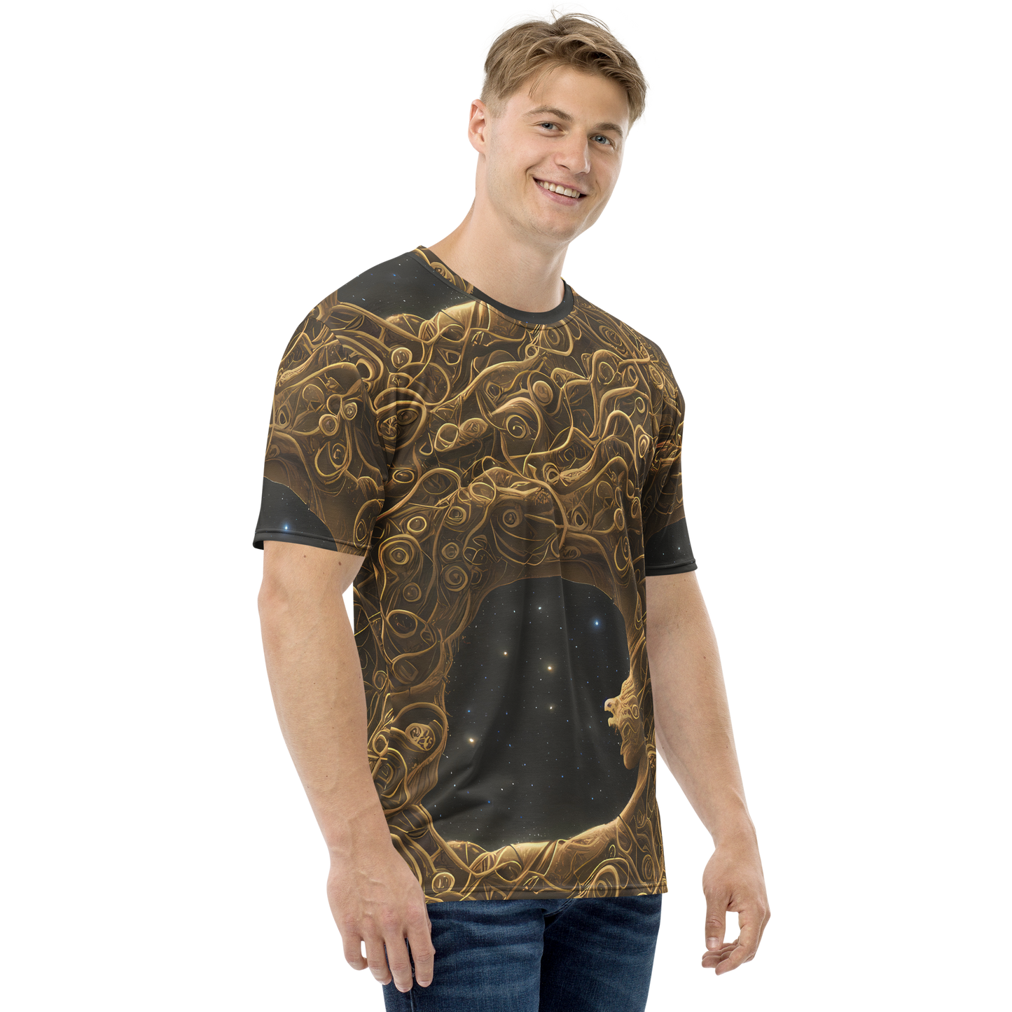 Men's Crew Neck T-Shirt - Gilded Reverie