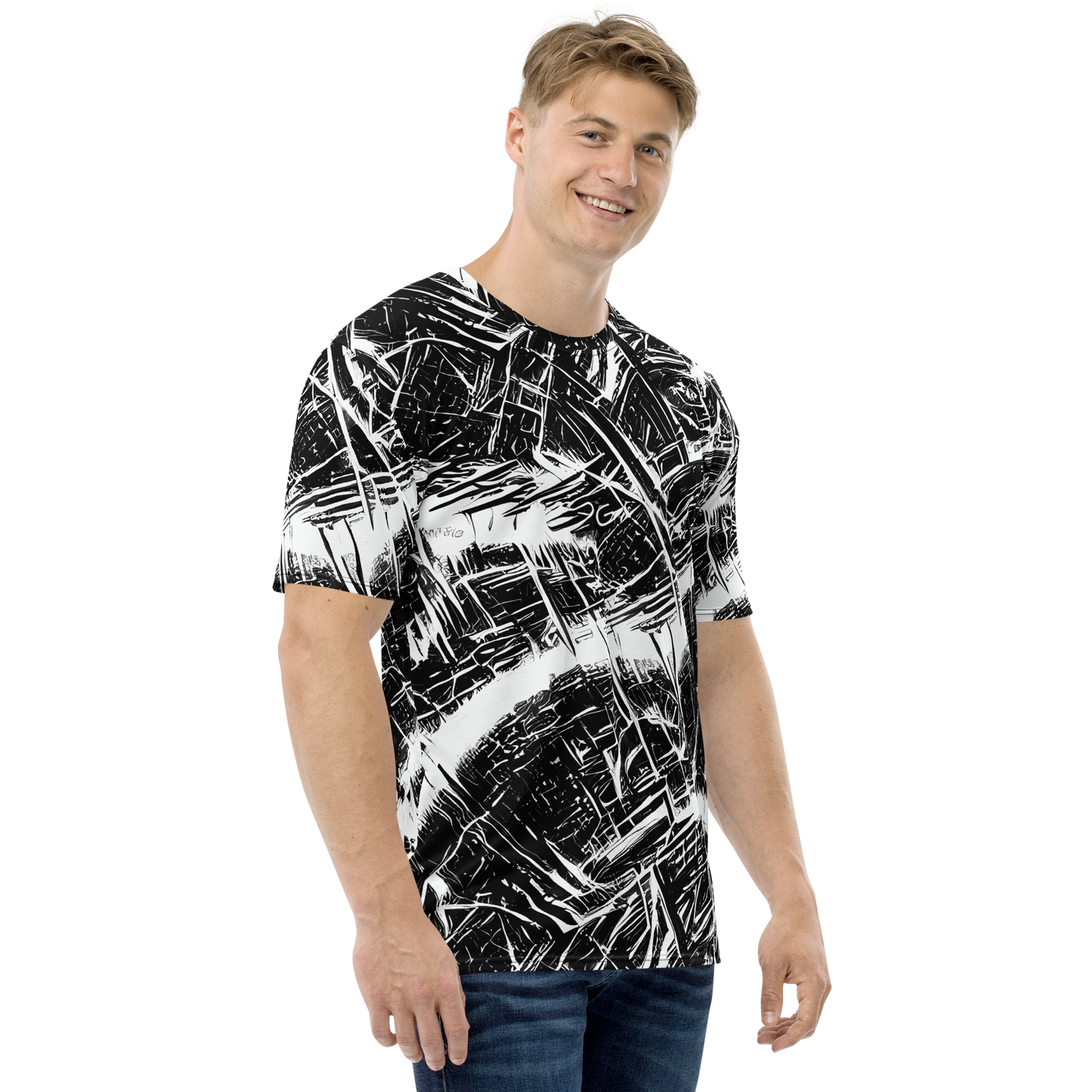 Men's Crew Neck T-Shirt - Ferriss Fractals