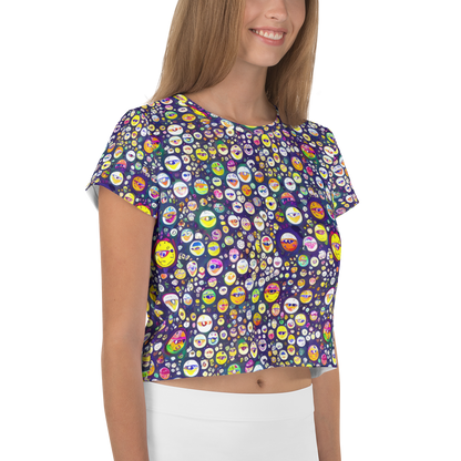 Women's Crop Tee - Whimsical Eyescape