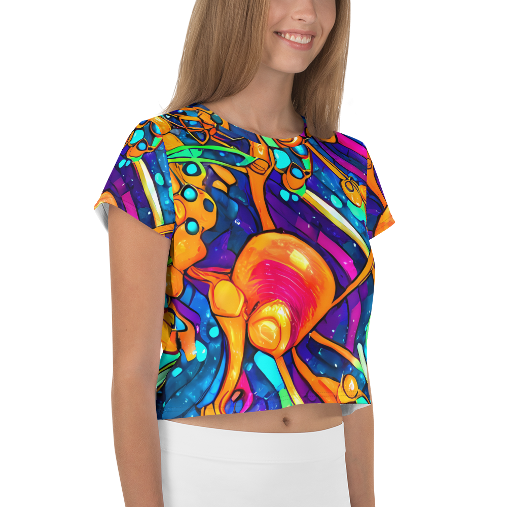 Women's Crop Tee - Iridescent Nebula