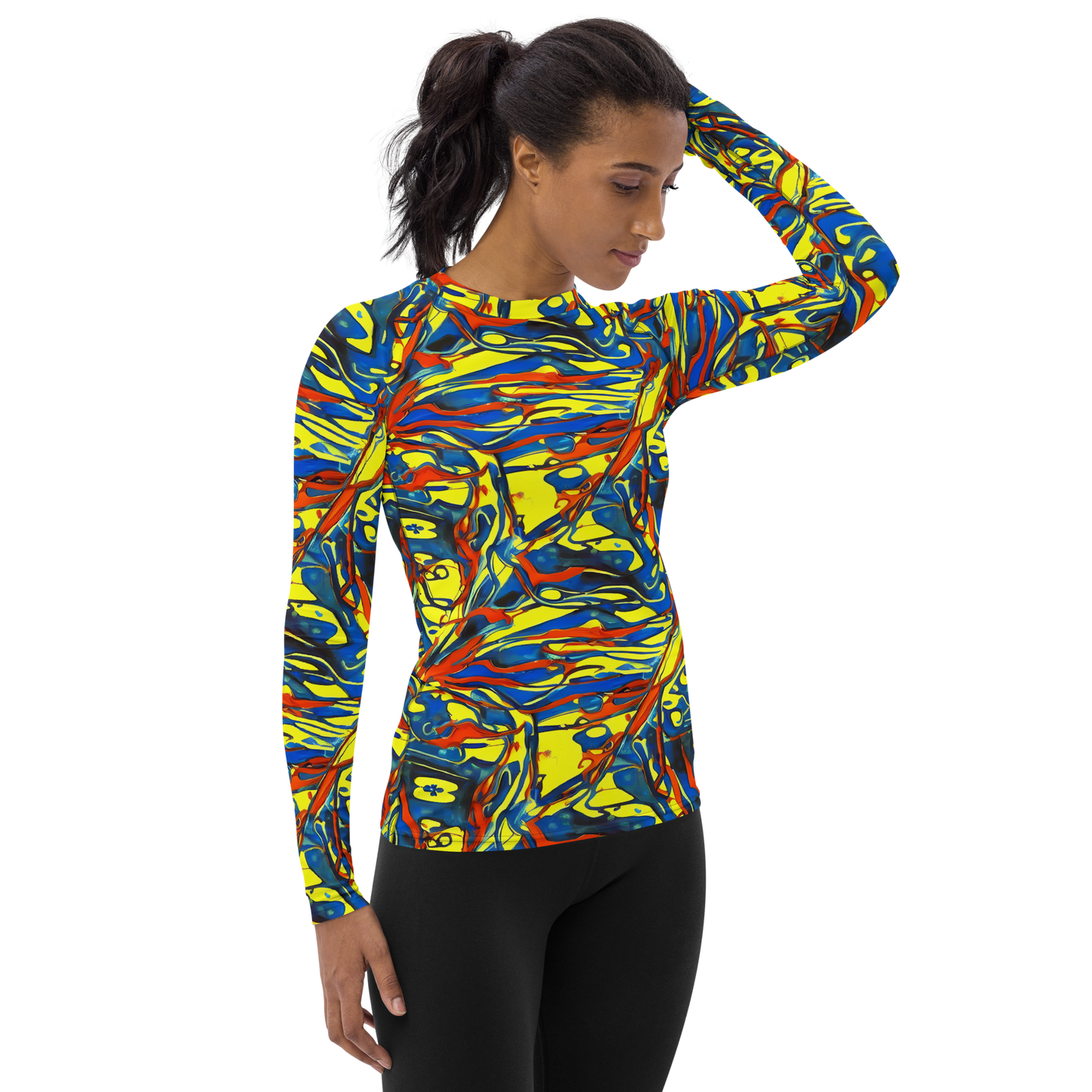 Women's Rash Guard - Cyberflow Circuit