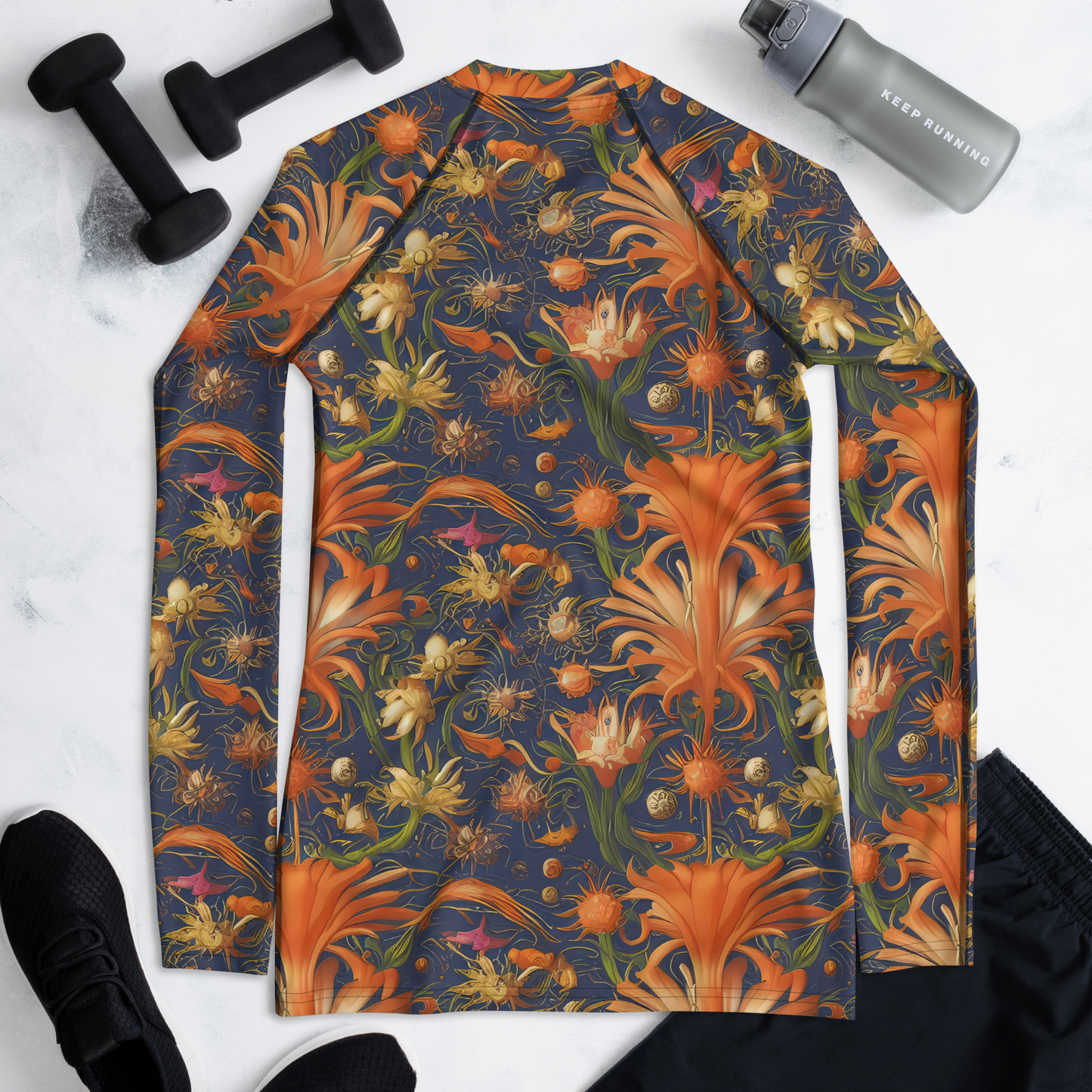 Women's Rash Guard - Stellar Blooms