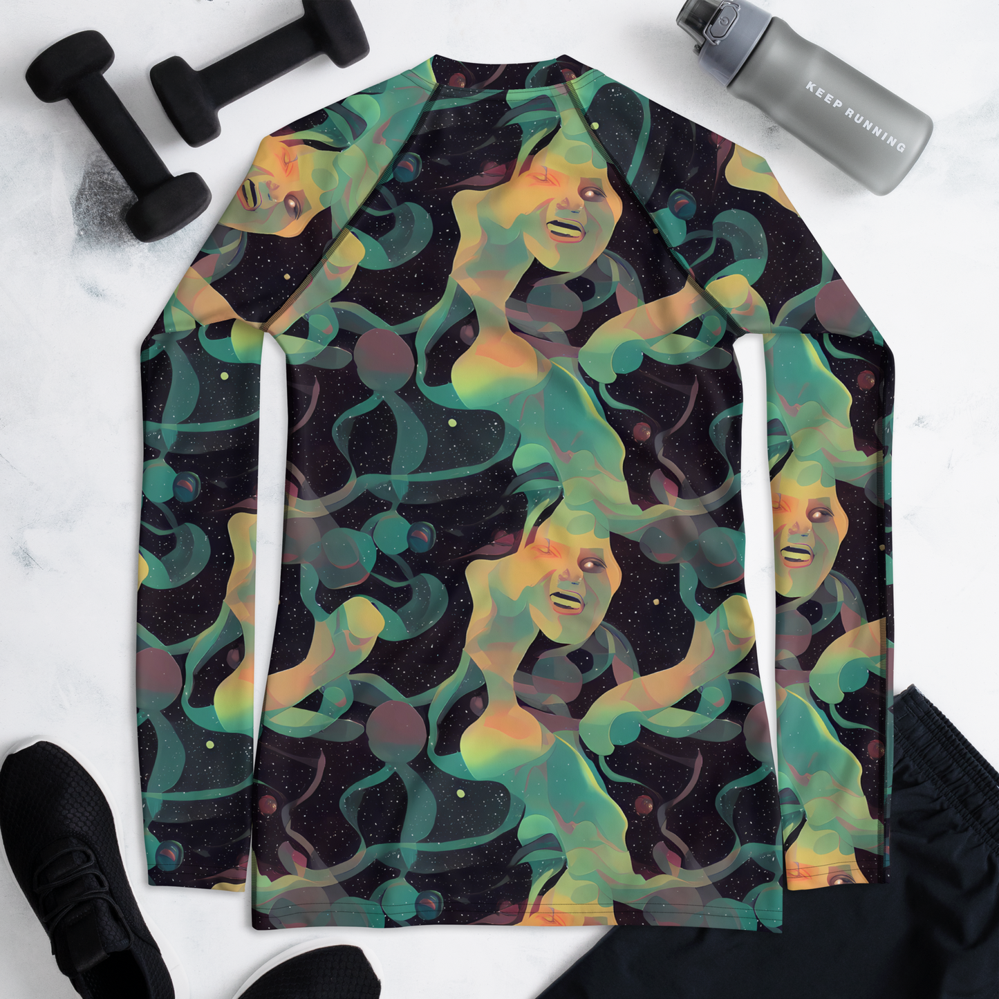 Women's Rash Guard - Astral Rhythms