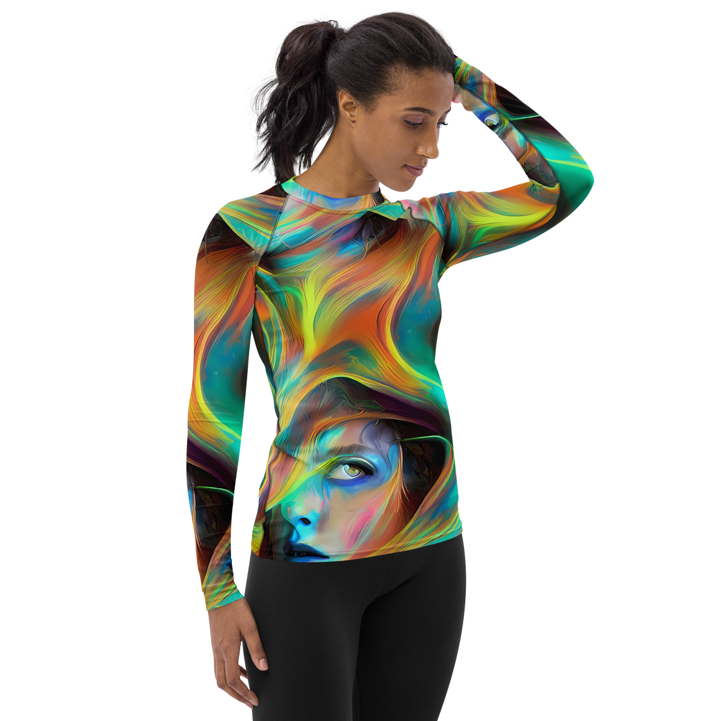 Women's Rash Guard - Dreamweaver Fusion