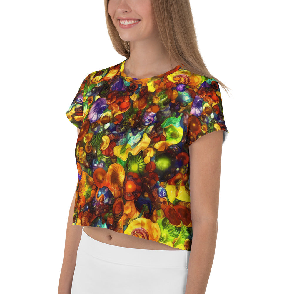 Women's Crop Tee - Spirals of Splendor