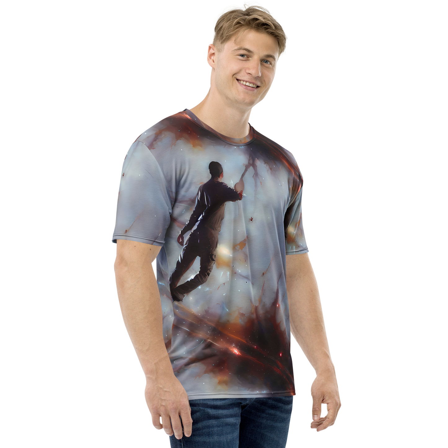 Men's Crew Neck T-Shirt - Impressionist Void