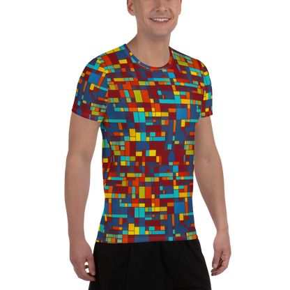 Men's Athletic T-Shirt - Astral Grid