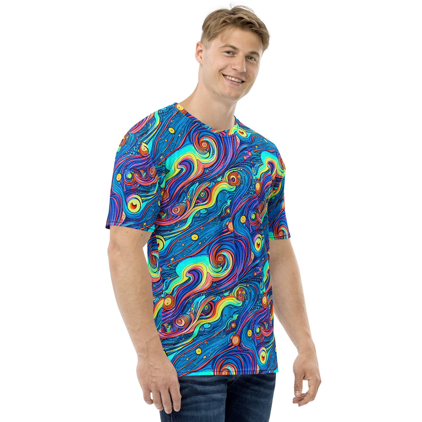 Men's Crew Neck T-Shirt - Echoes of Vortex