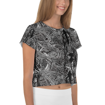 Women's Crop Tee - Mesmeric Tangles