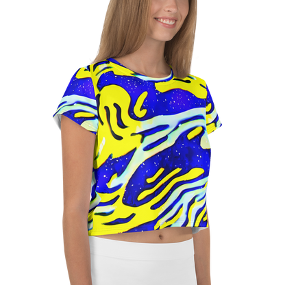 Women's Crop Tee - Electric Horizon