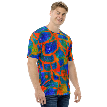 Men's Crew Neck T-Shirt - Vibrant Mosaic