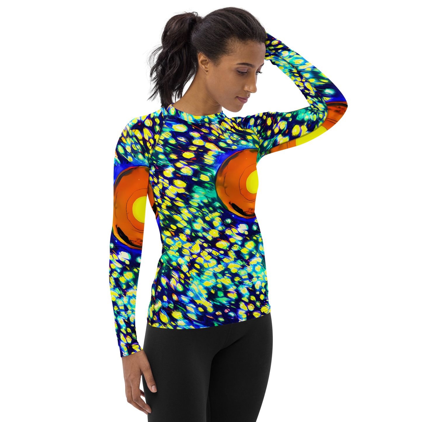 Women's Rash Guard - Illuminated Whirl