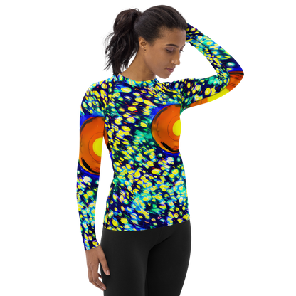 Women's Rash Guard - Illuminated Whirl