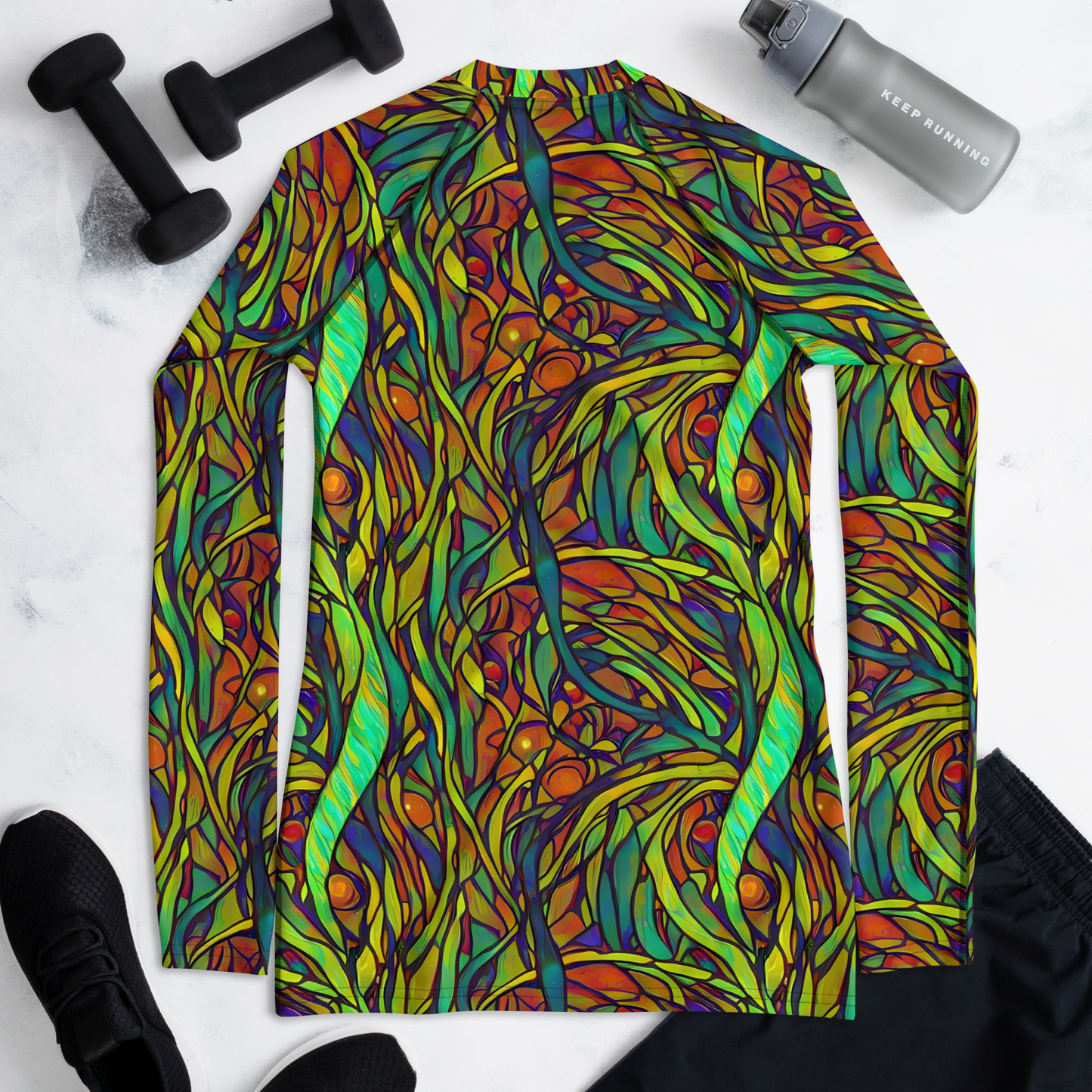 Women's Rash Guard - Cosmic Garden