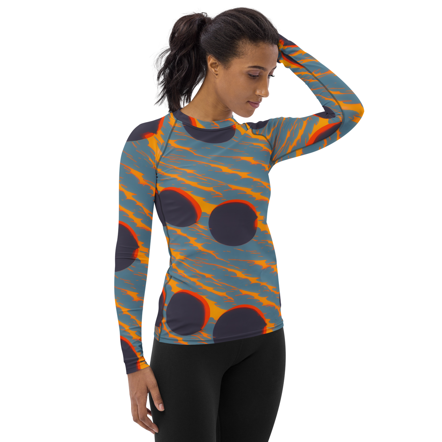 Women's Rash Guard - Flames of Gravity