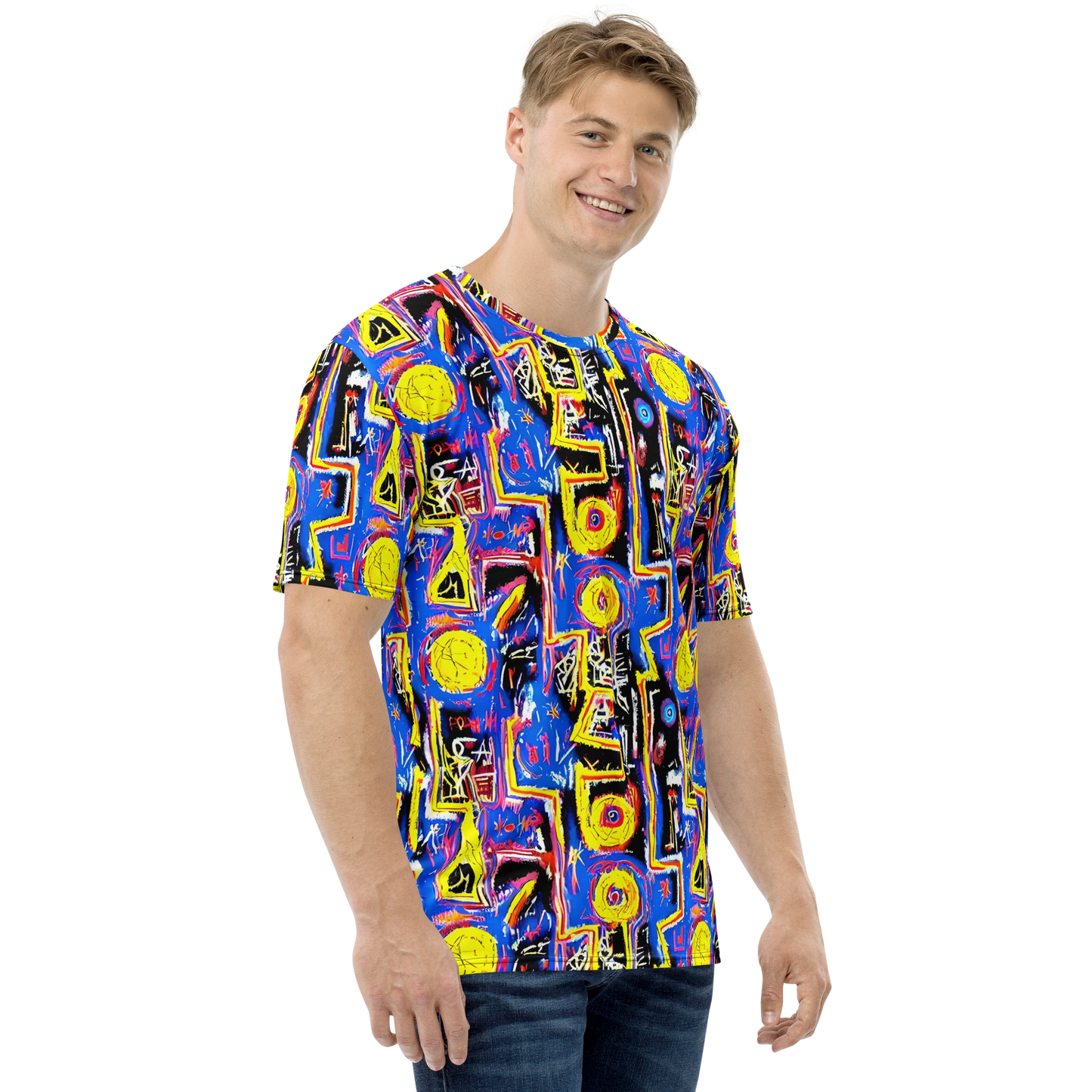 Men's Crew Neck T-Shirt - Radiant Mayhem