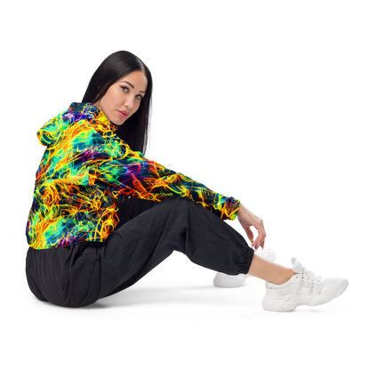 Women's Cropped Windbreaker - Kapp's Kaleidoscope