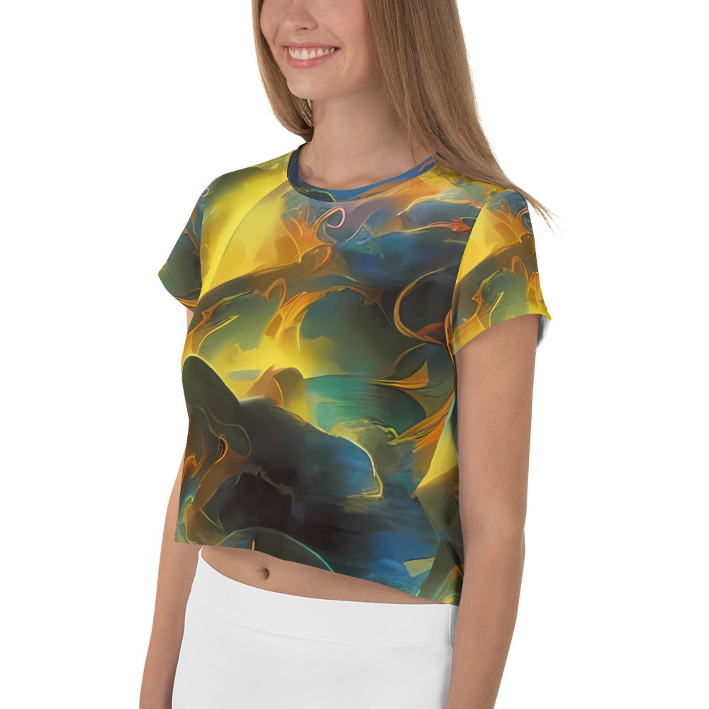 Women's Crop Tee - Ethereal Glow