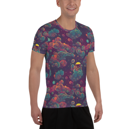 Men's Athletic T-Shirt - Nebula Dreamscape