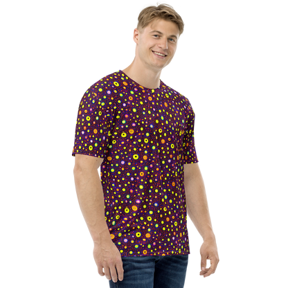 Men's Crew Neck T-Shirt - Cosmic Dotscape