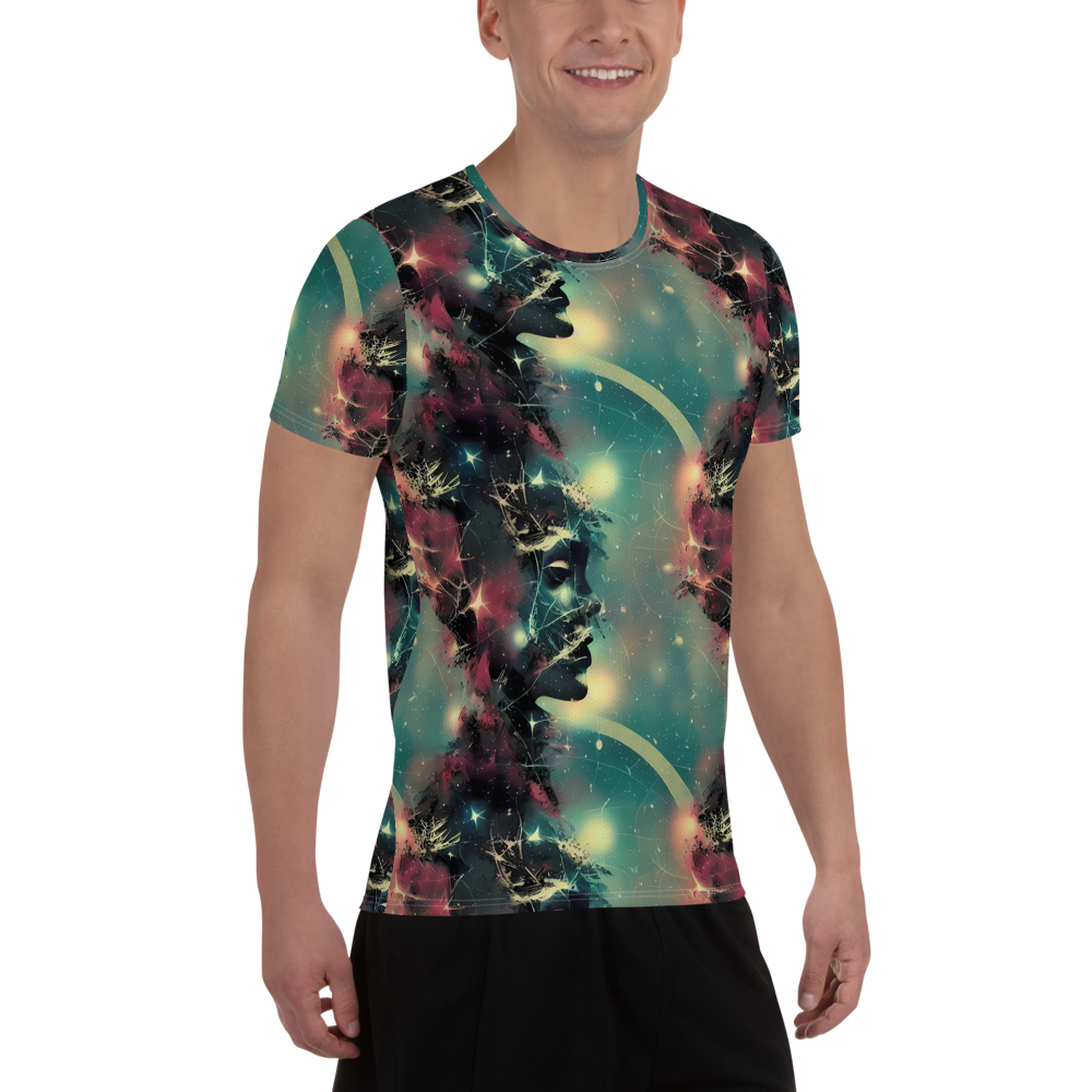 Men's Athletic T-Shirt - Galactic Serpent