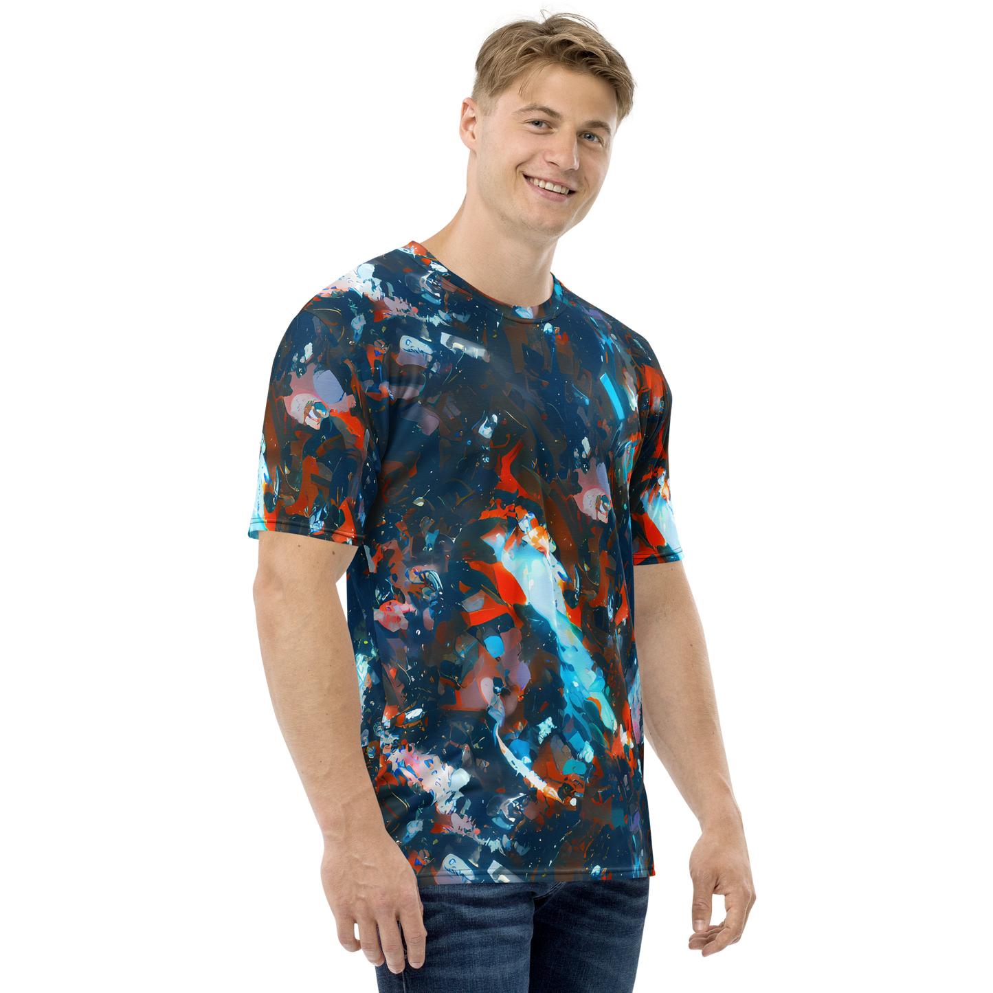 Men's Crew Neck T-Shirt - Ghenie's Whirl