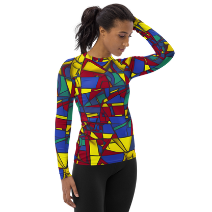 Women's Rash Guard - Vibrant Vexation