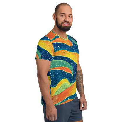 Men's Athletic T-Shirt - Celestial Harmony