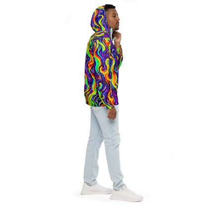 Men's Windbreaker - Galactic Flames