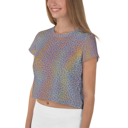 Women's Crop Tee - Martian Gridlock