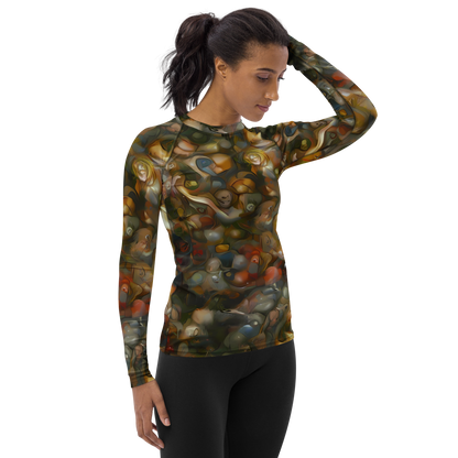 Women's Rash Guard - Cryptic Canvas