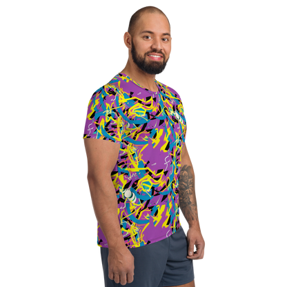 Men's Athletic T-Shirt - Galactic Sprawl