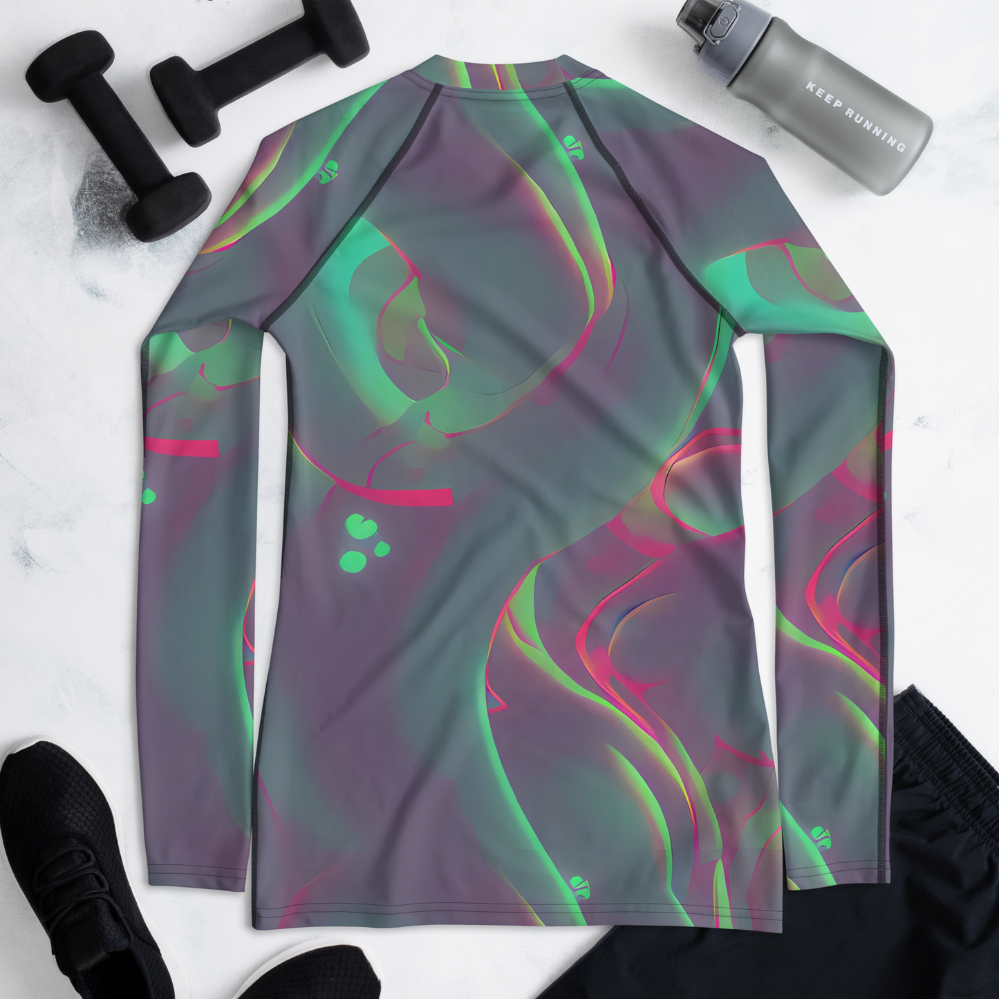 Women's Rash Guard - Neon Whisper
