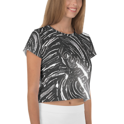 Women's Crop Tee - Silver Swirl