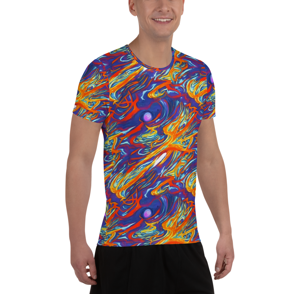 Men's Athletic T-Shirt - Galactic Ember