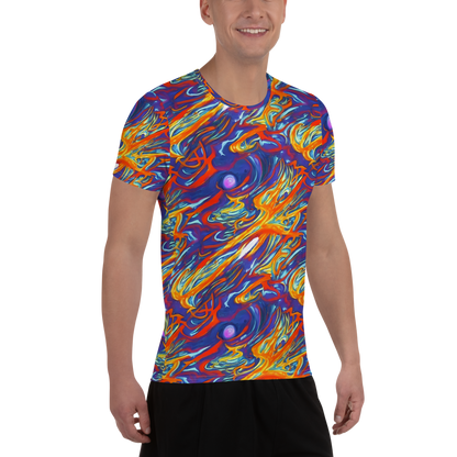 Men's Athletic T-Shirt - Galactic Ember