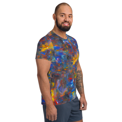 Men's Athletic T-Shirt - Abstract Conflux