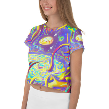 Women's Crop Tee - Daliesque Drift