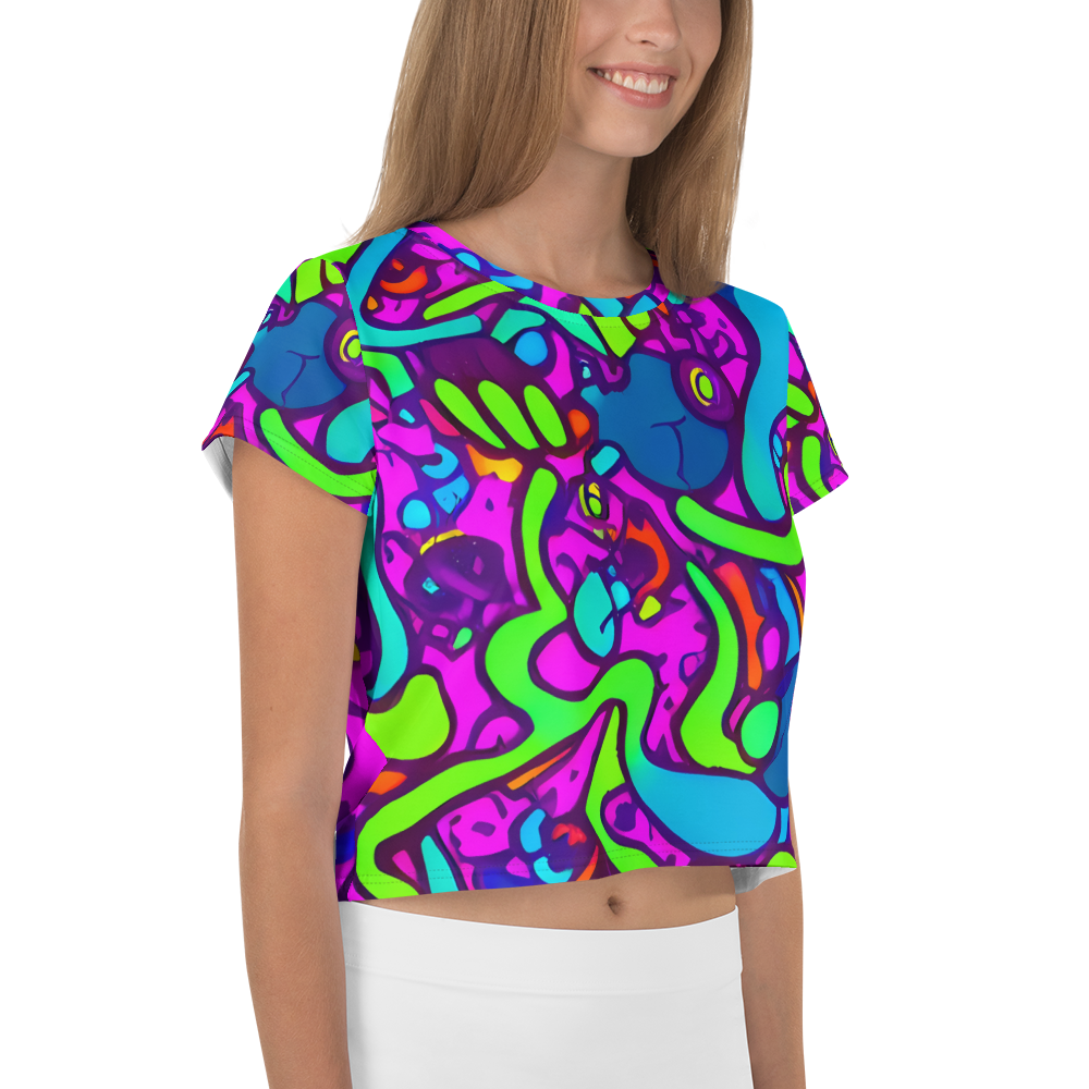 Women's Crop Tee - Funky Vortex